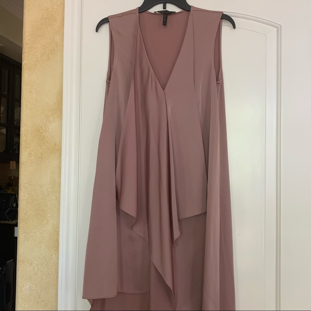 Mauve pink low high dress